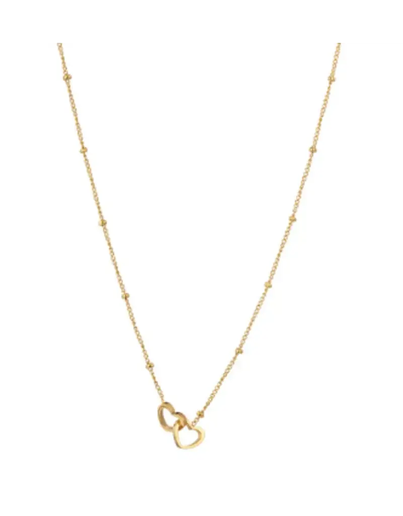 Go Dutch Label D&E | Double hearts necklace
