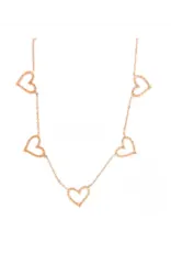 Go Dutch Label D&E | Long 5 Hearts necklace