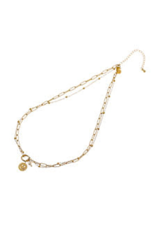 Go Dutch Label D&E | Smily ring necklace