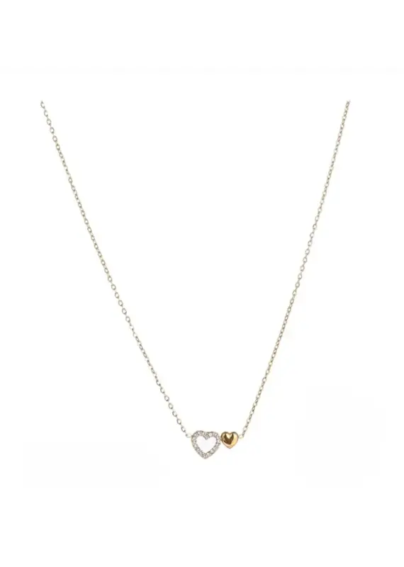 Go Dutch Label D&E | 2 Hearts Necklace