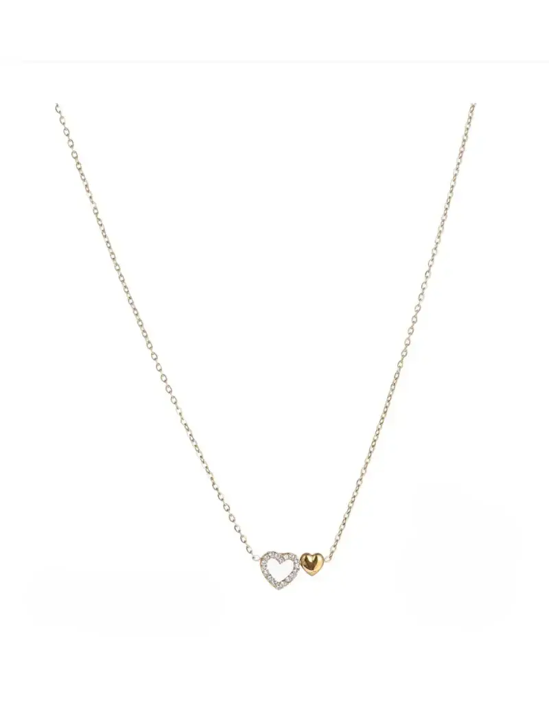 Go Dutch Label D&E | 2 Hearts Necklace