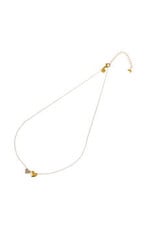 Go Dutch Label D&E | Double sparkly hearts necklace
