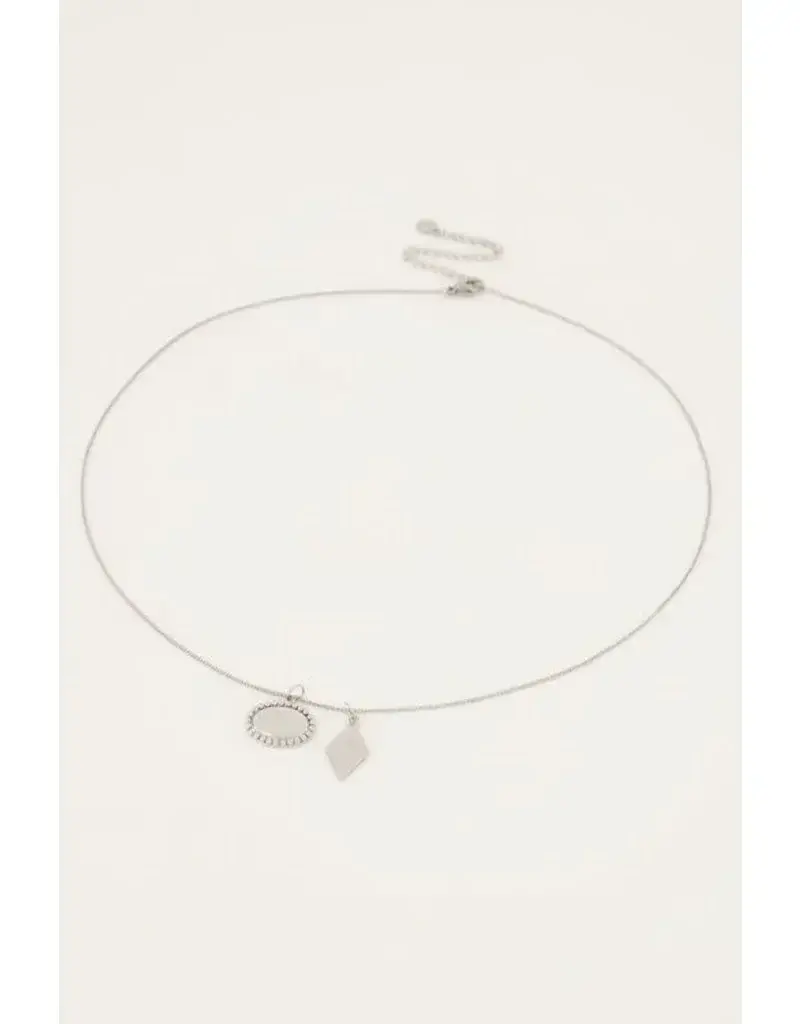 My Jewellery My Jewellery | Ketting met bedeltjes rondje & hartje