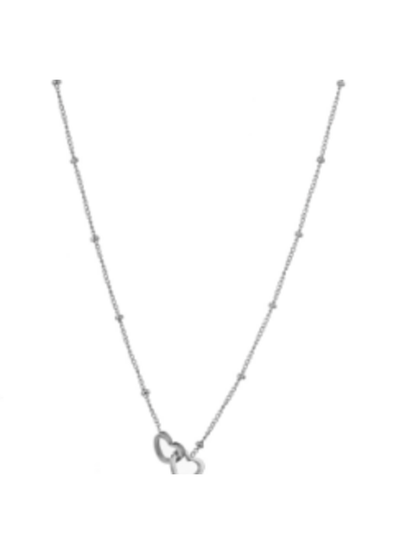 Go Dutch Label D&E | Cute double heart necklace