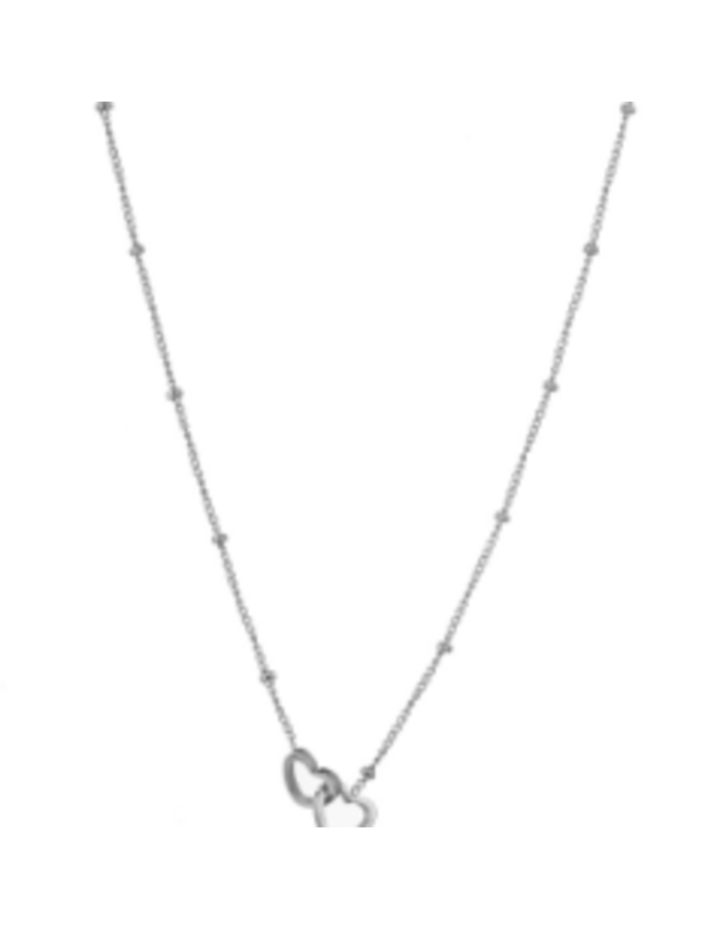 Go Dutch Label D&E | Cute double heart necklace