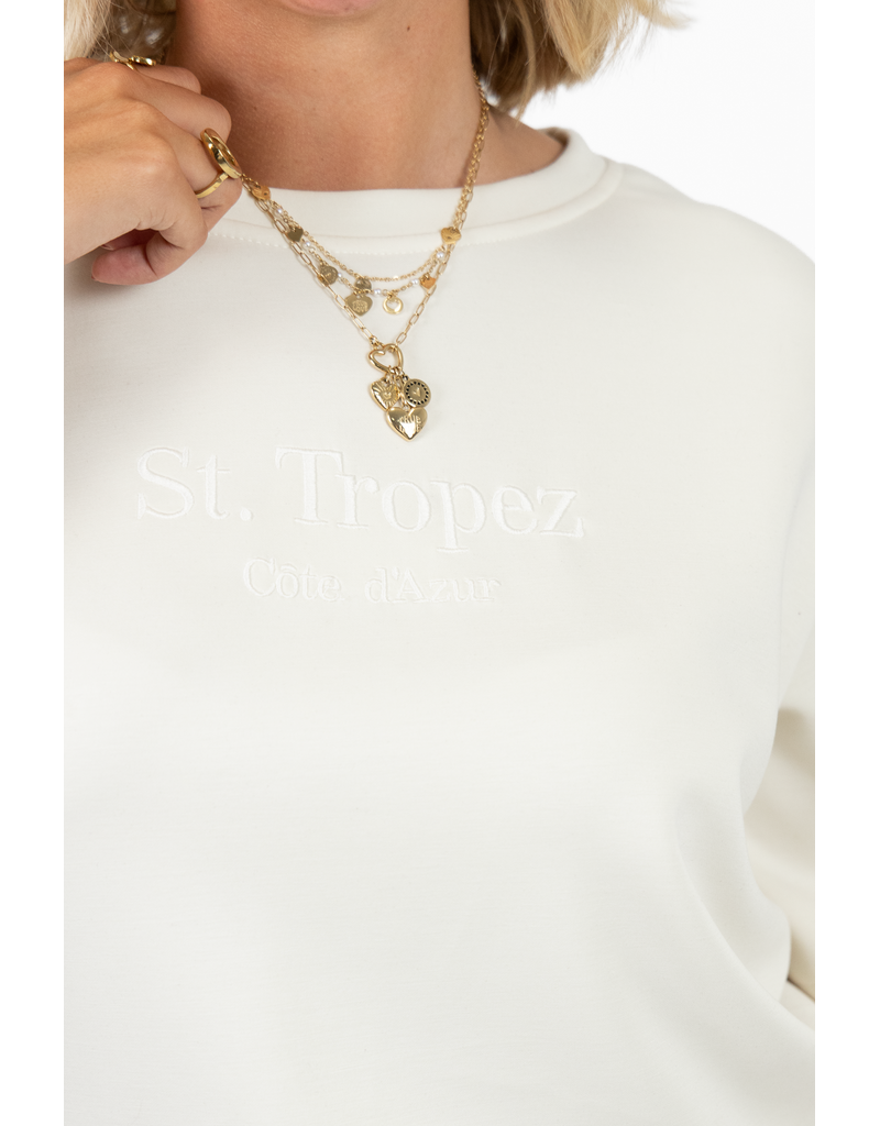 21Jewelz Saint Tropez - Cote d'Azur shirt - ecru