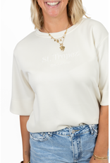 21Jewelz Saint Tropez - Cote d'Azur shirt - ecru