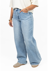 21Jewelz Gerafelde baggy jeans - blauw