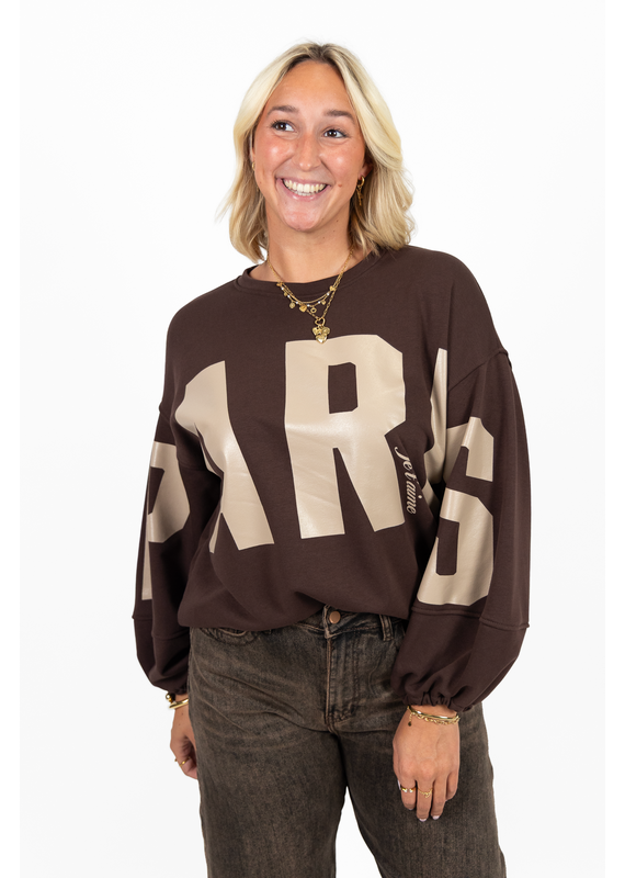 21Jewelz Paris je t'aime sweater - bruin