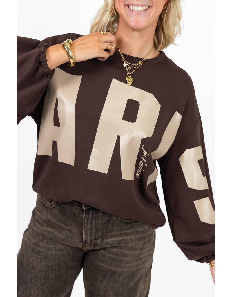 21Jewelz Paris je t'aime sweater - bruin