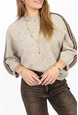 21Jewelz Truitje met strepen - beige/bruin
