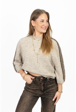 21Jewelz Truitje met strepen - beige/bruin