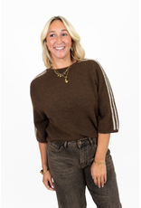 21Jewelz Truitje met strepen - bruin/beige