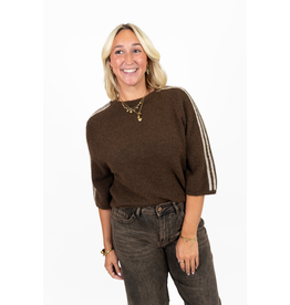 21Jewelz Truitje met strepen - bruin/beige