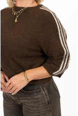 21Jewelz Truitje met strepen - bruin/beige