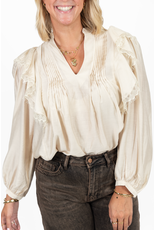 21Jewelz Blouse met ruffles - beige