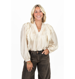 21Jewelz Blouse met ruffles - beige