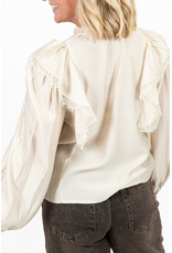 21Jewelz Blouse met ruffles - beige