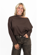 21Jewelz One shoulder truitje - bruin