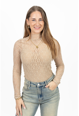 21Jewelz Kanten top - beige