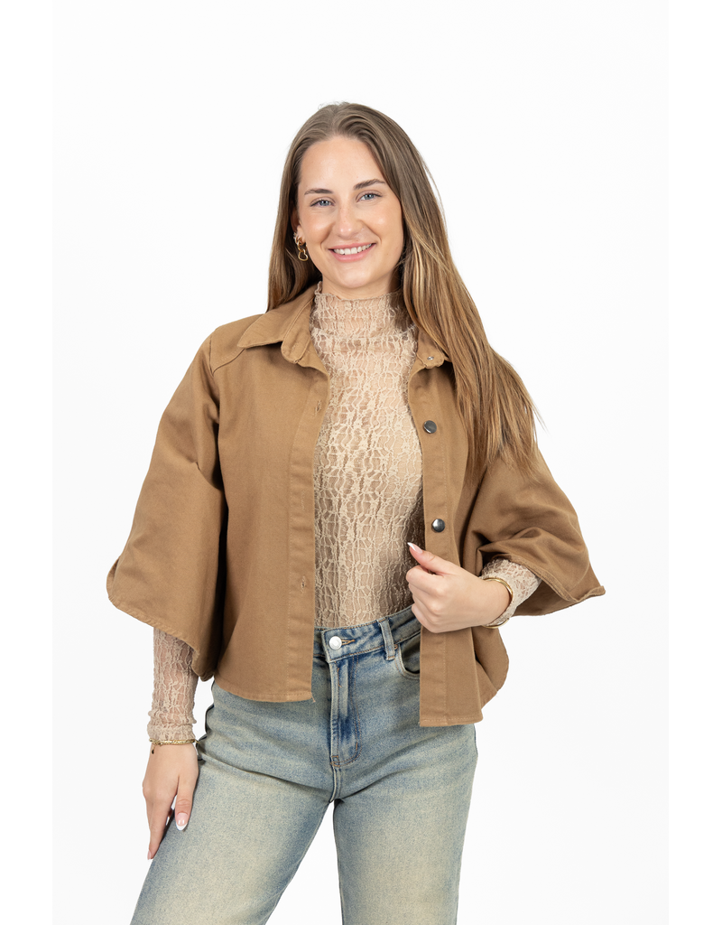 21Jewelz Kanten top - beige