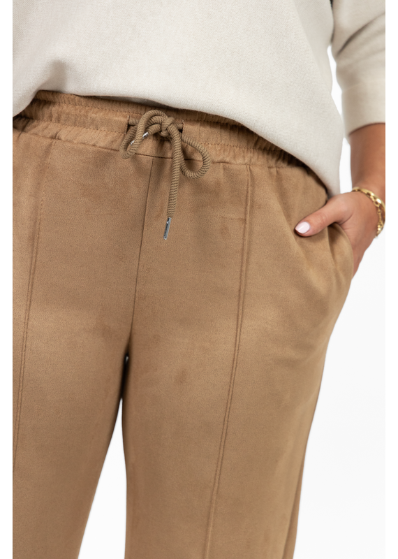 21Jewelz Suede-look jogger - camel