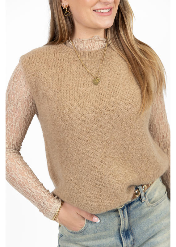 21Jewelz Wollige spencer - camel
