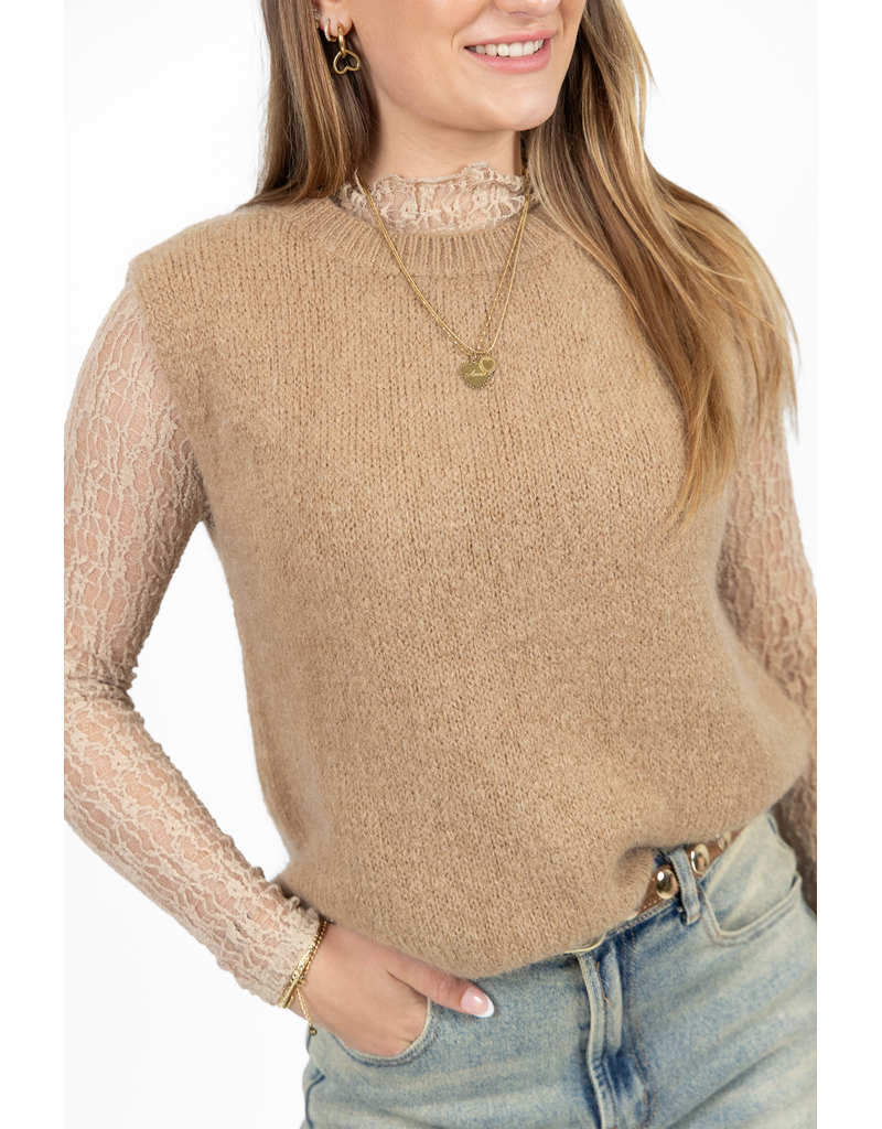 21Jewelz Wollige spencer - camel
