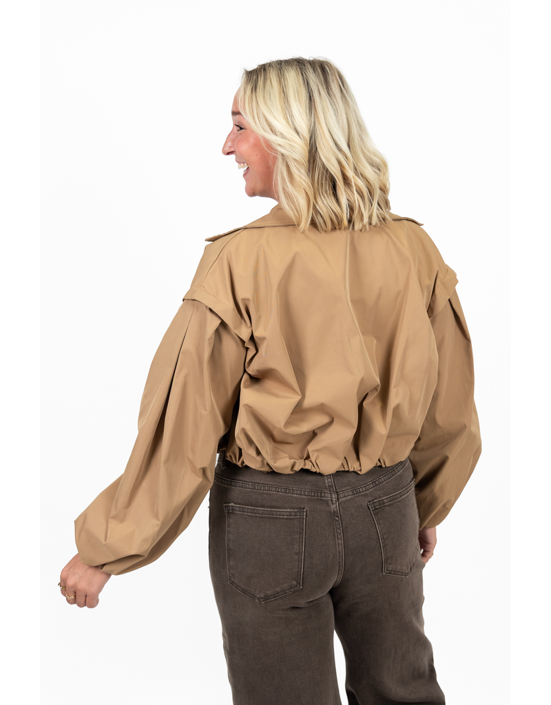 21Jewelz Cropped trenchcoat