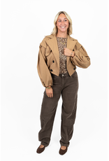 21Jewelz Cropped trenchcoat