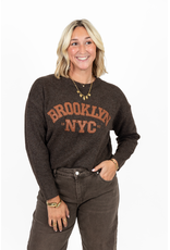 21Jewelz Trui met tekst "Brooklyn NYC" - bruin/camel