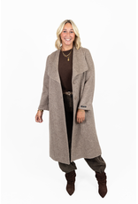 21Jewelz Manteljas met kraag - taupe