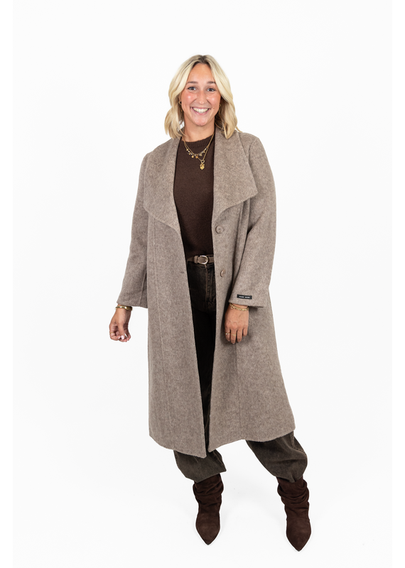 21Jewelz Manteljas met kraag - taupe