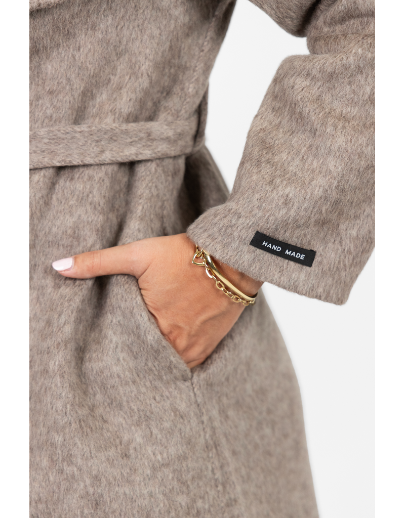 21Jewelz Manteljas met kraag - taupe