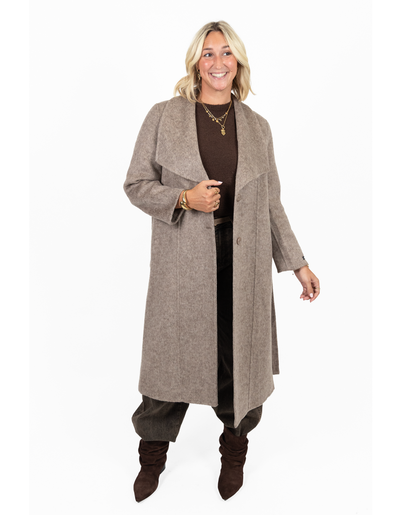 21Jewelz Manteljas met kraag - taupe