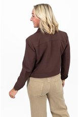 21Jewelz Cropped jasje met zakken - donker bordeaux