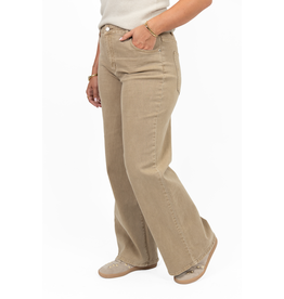 My Tina's Basic wide leg jeans - beige