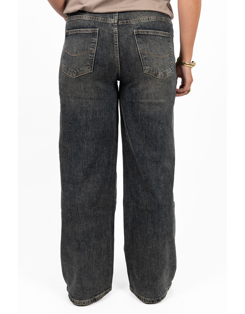 21Jewelz Wide leg jeans - washed donkerblauw