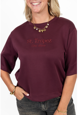 21Jewelz Saint Tropez - Cote d'Azur shirt - bordeaux