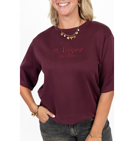 21Jewelz Saint Tropez - Cote d'Azur shirt - bordeaux
