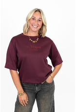 21Jewelz Saint Tropez - Cote d'Azur shirt - bordeaux