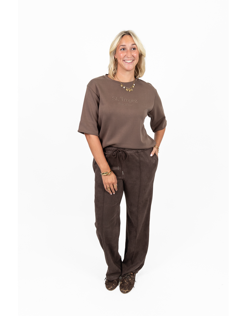 21Jewelz Saint Tropez - Cote d'Azur shirt - taupe