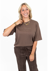 21Jewelz Saint Tropez - Cote d'Azur shirt - taupe