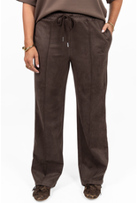 21Jewelz Suede-look jogger - donkerbruin