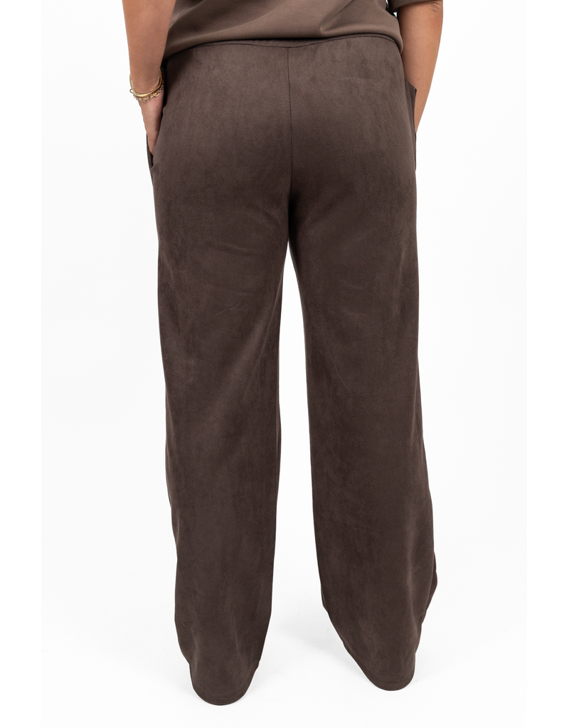 21Jewelz Suede-look jogger - donkerbruin