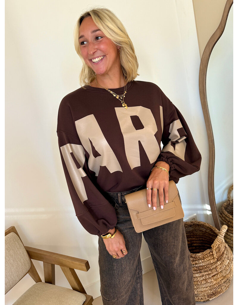 21Jewelz Paris je t'aime sweater - bruin