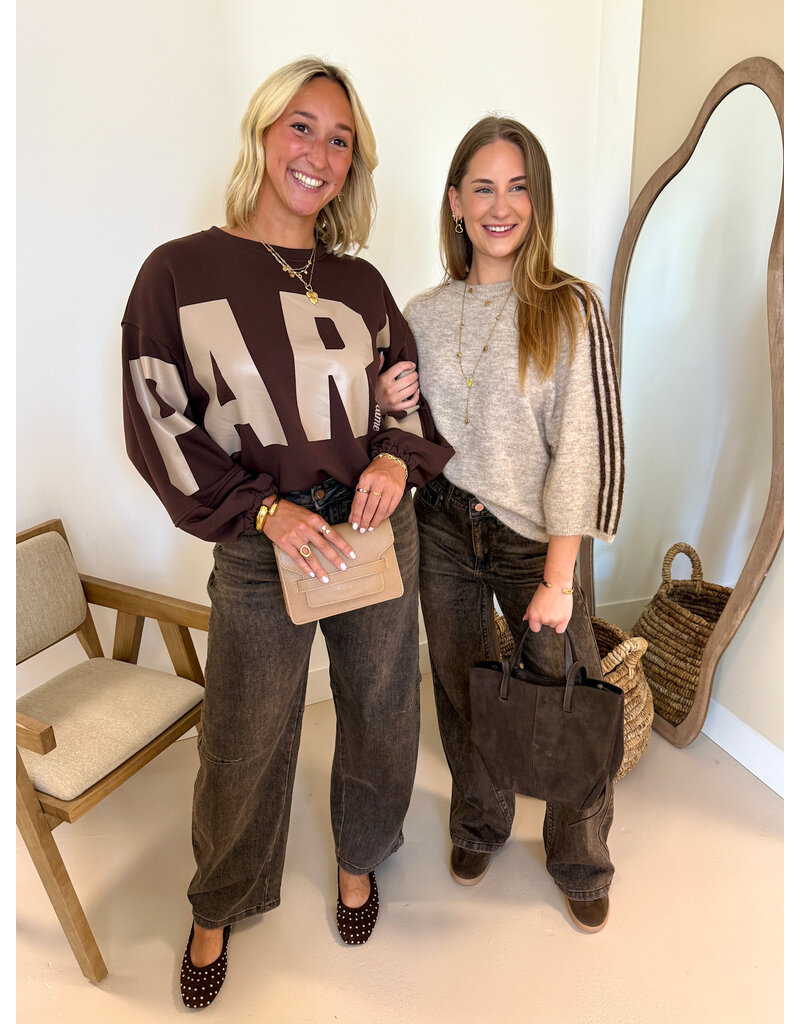 21Jewelz Paris je t'aime sweater - bruin