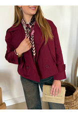 21Jewelz Korte trenchcoat - bordeaux