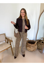 21Jewelz Cropped jasje met zakken - donker bruin