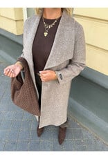21Jewelz Manteljas met kraag - taupe